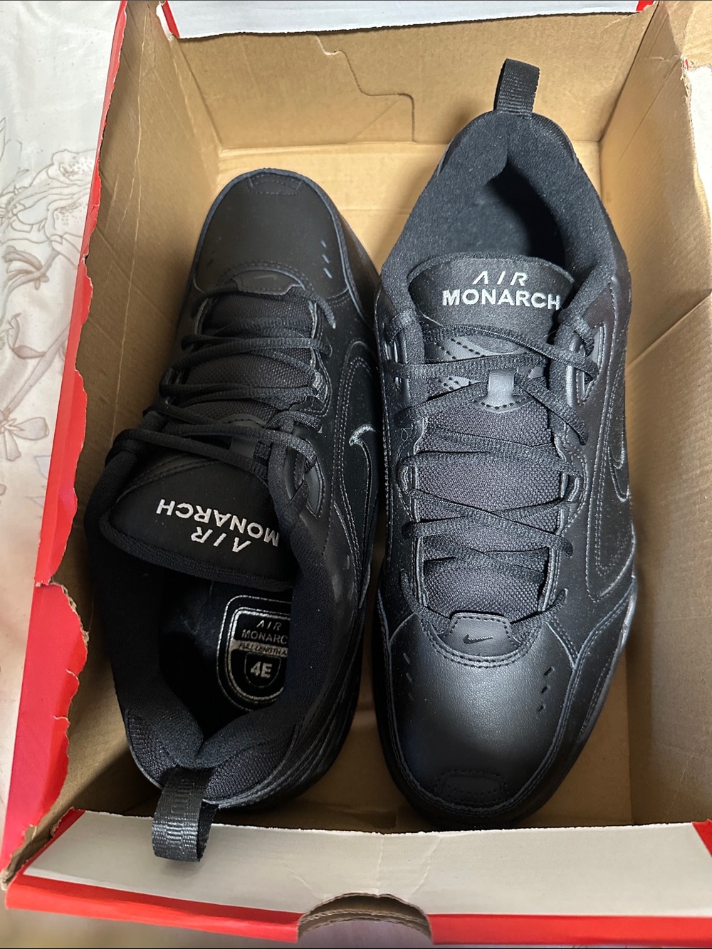 Nike Air Monarch Men’s Black Athletic Sneakers